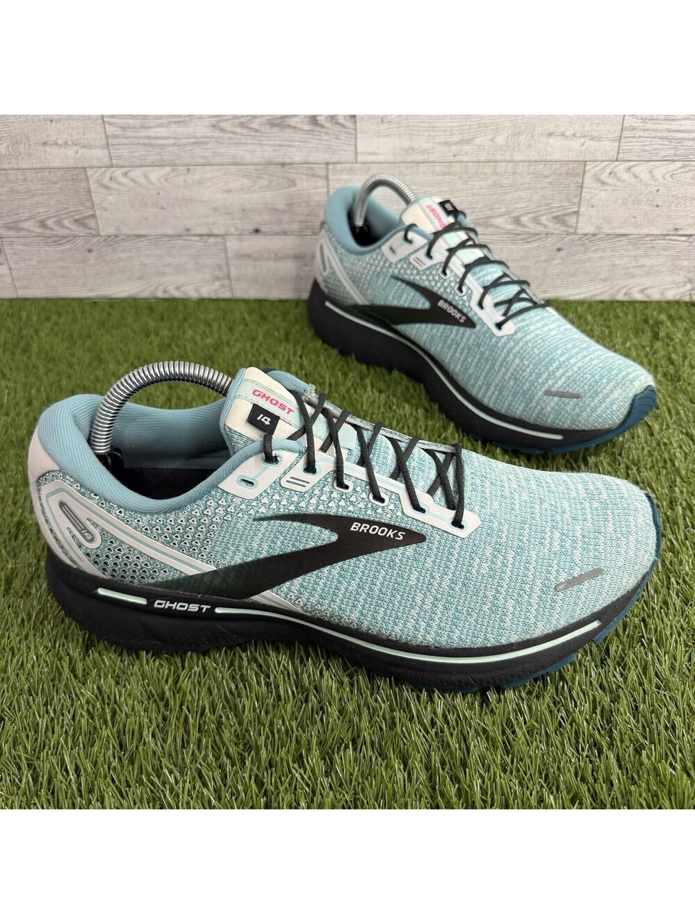 Brooks Ghost 14 Womens Running Shoes Blue Pink 1203561B141 Size 11 Medium B